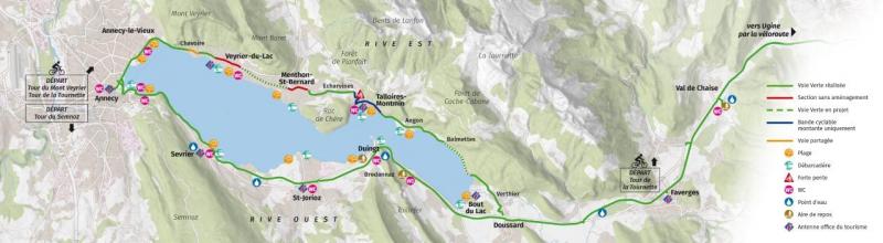 Annecy le tour du lac a velo boucle d ici a 2022 L Essor Savoyard